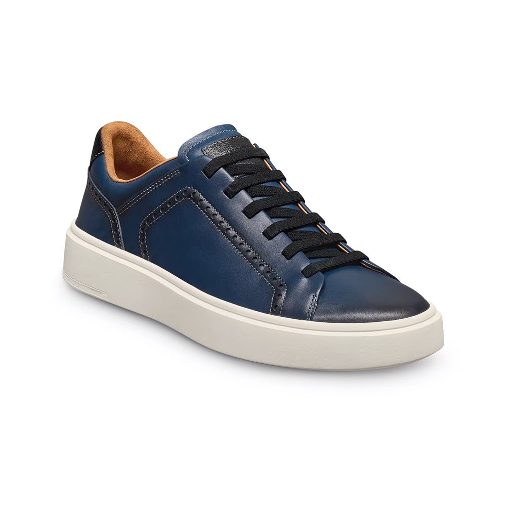Allen Edmonds Oliver Leather Slip-on Stretch-lace Sneaker Navy (7917)