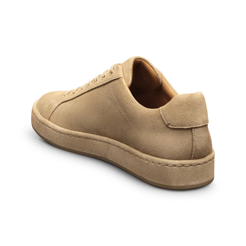 Allen Edmonds Barnes Suede Lace-Up Sneaker Bone (8379)