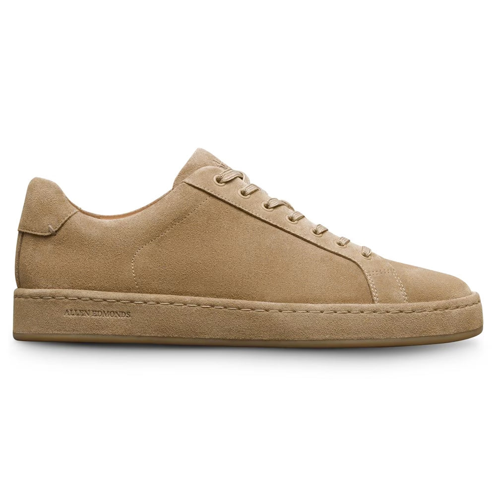Allen Edmonds Barnes Suede Lace-Up Sneaker Bone