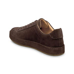 Allen Edmonds Barnes Suede Lace-Up Sneaker Polo Brown (8381)