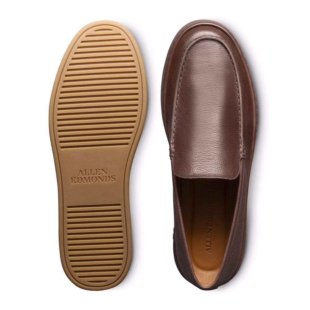 Allen Edmonds Brody Leather Slip-On Sneaker Dark Brown