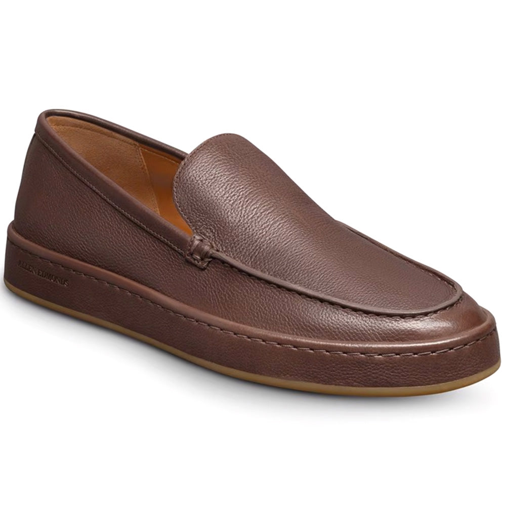 Allen Edmonds Brody Leather Slip-On Sneaker Dark Brown