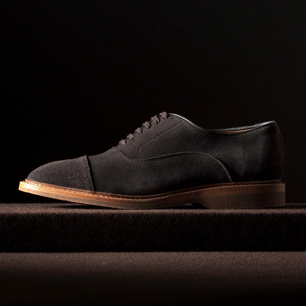 Allen Edmonds Park Avenue Verse Suede Cap-toe Oxford Dress Shoe Bitter Chocolate (8516)