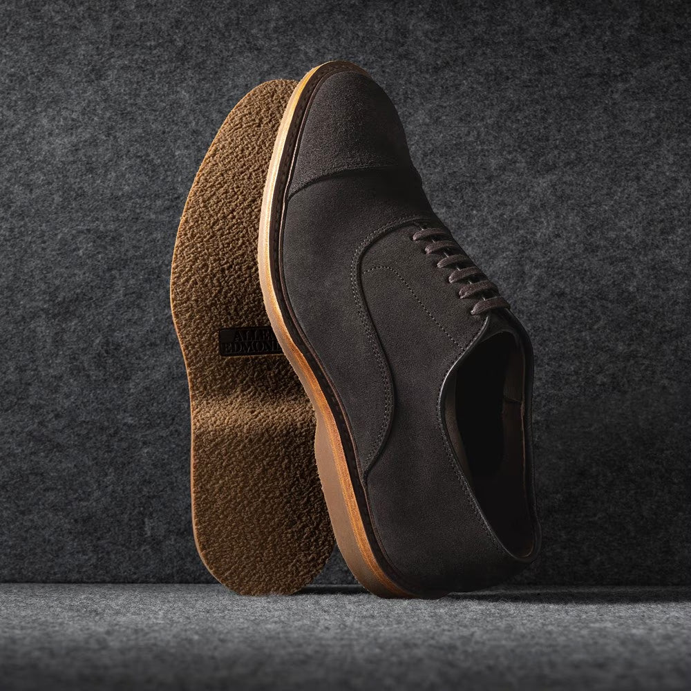 Allen Edmonds Park Avenue Verse Suede Cap-toe Oxford Dress Shoe Bitter Chocolate (8516)