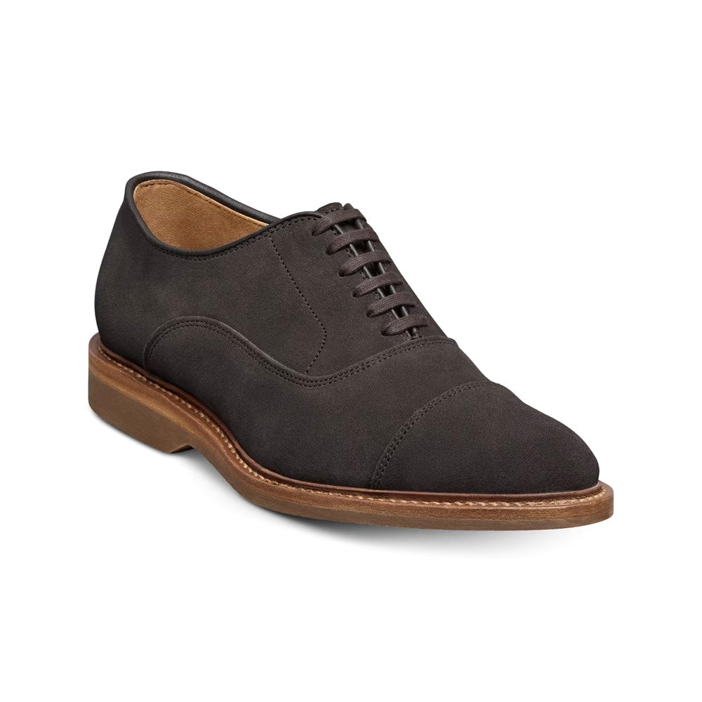 Allen Edmonds Park Avenue Verse Suede Cap-toe Oxford Dress Shoe Bitter Chocolate (8516)