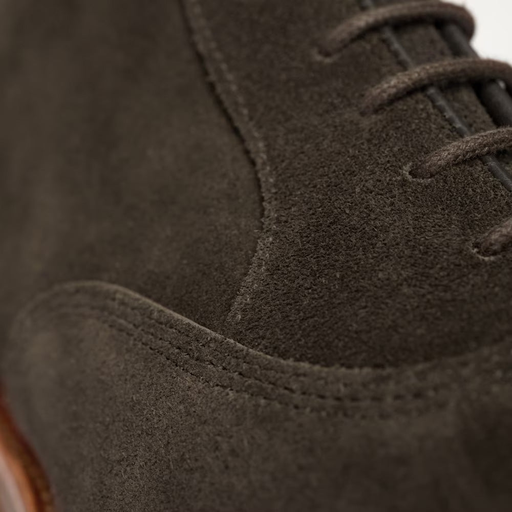 Allen Edmonds Park Avenue Verse Suede Cap-toe Oxford Boot Bitter Chocolate (8513)