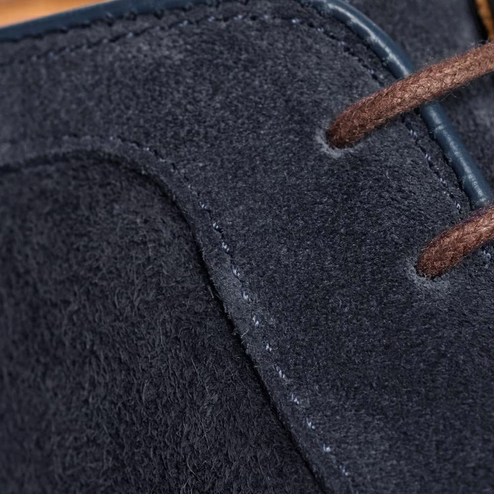 Allen Edmonds Park Avenue Verse Suede Cap-toe Oxford Boot Navy (8633)