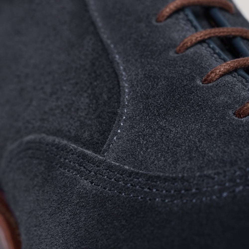 Allen Edmonds Park Avenue Verse Suede Cap-toe Oxford Boot Navy (8633)