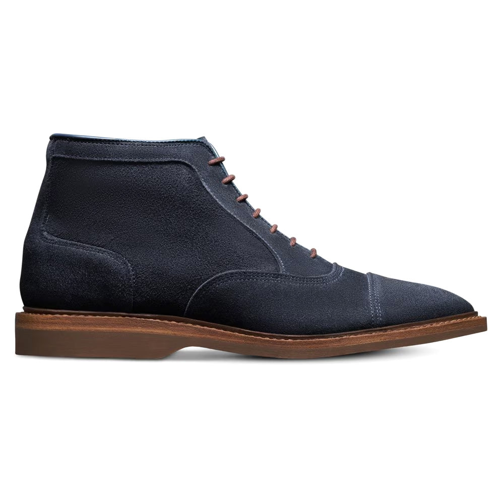 Allen Edmonds Park Avenue Verse Suede Cap-toe Oxford Boot Navy