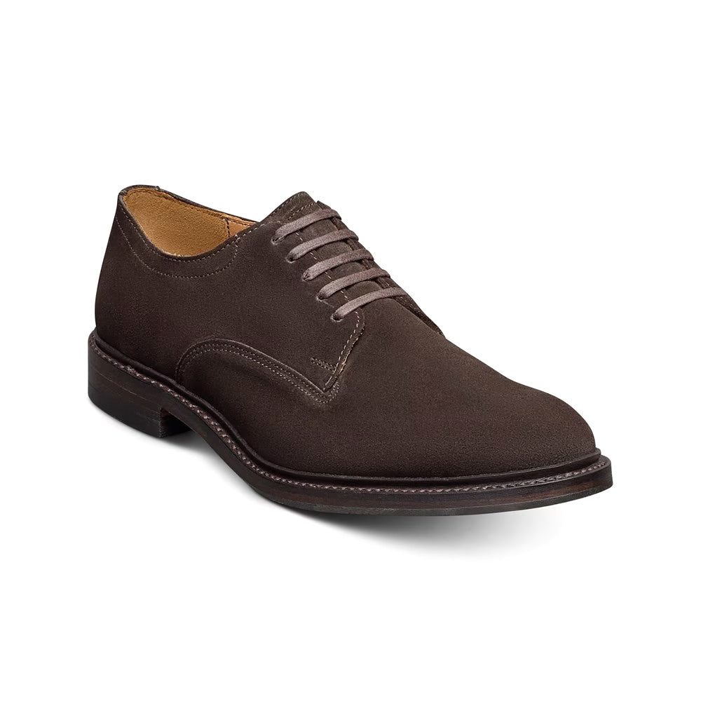 Allen Edmonds Trevor Suede Plain-toe Derby Shoes Bitter Chocolate (8574)