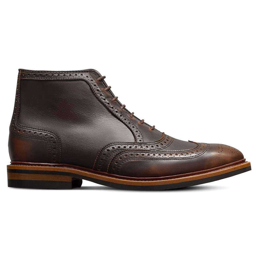 Allen Edmonds McAllister Leather Wingtip Oxford Dress Boot Vintage Hickory