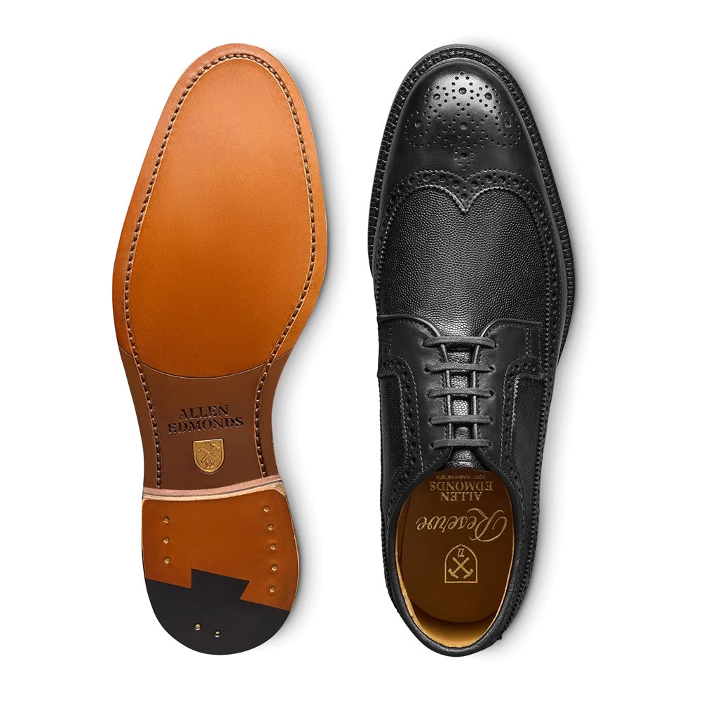 Allen Edmonds Mason Reserve Wingtip Derby Dress Shoes Black (8629)