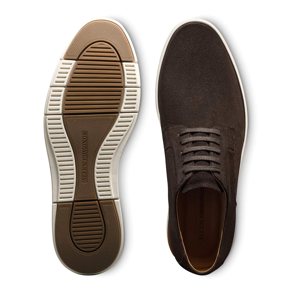 Allen Edmonds Carson Suede Lace-up Hybrid Derby Bitter Chocolate (8677)
