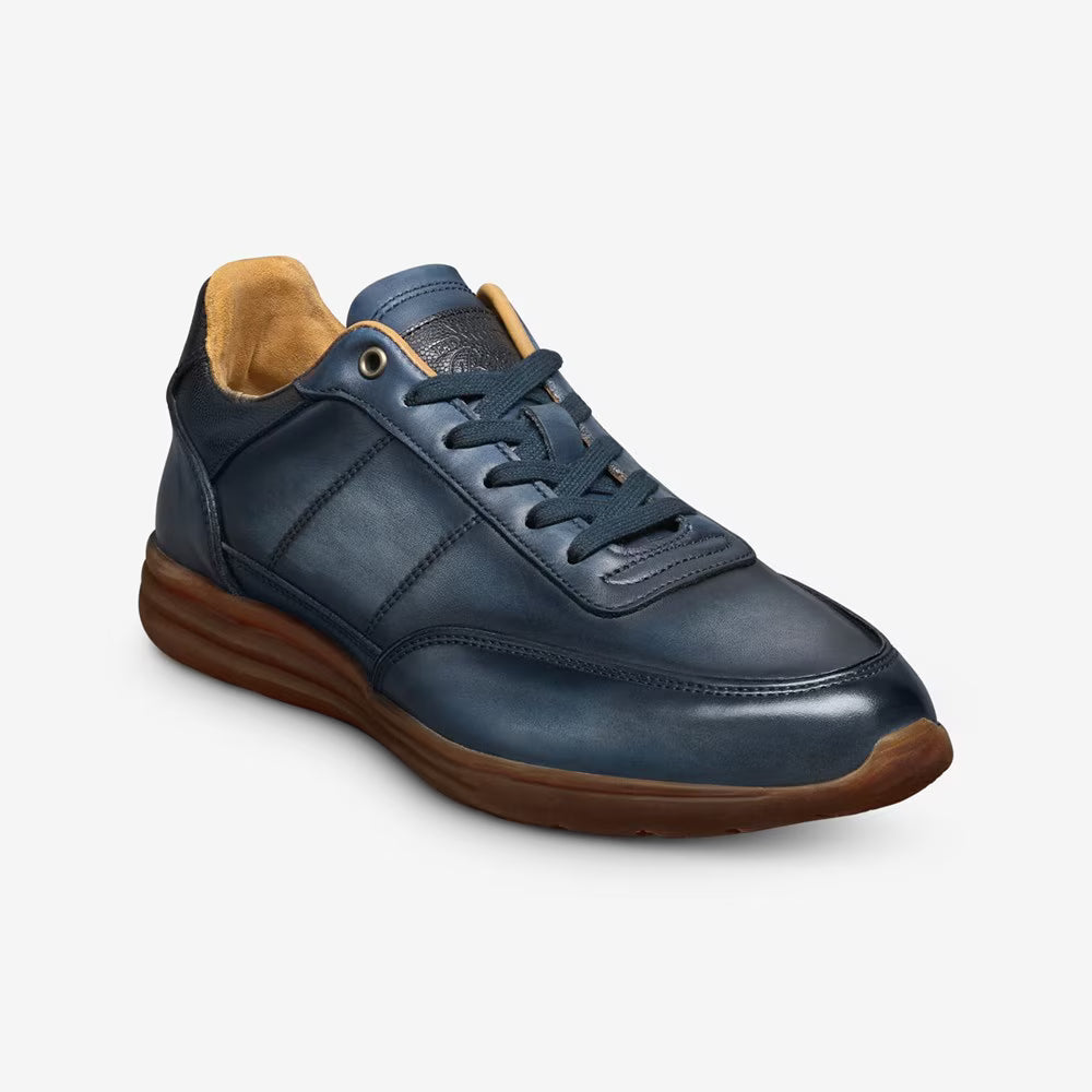 navy blue dress sneakers Men's Navy & Blue Dress Shoes-Bruno Marc