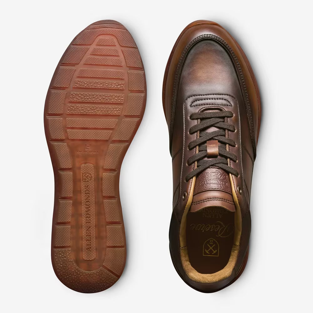 Allen Edmonds Bruce Allen Edmonds Brentwood Reserve Leather Lace-up Sneaker Coffee Brown ...