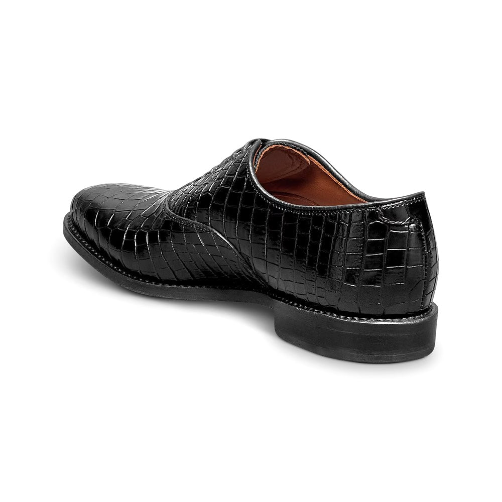 Allen Edmonds Carlyle Embossed Crocodile Oxford Dress Shoe Black (8489)