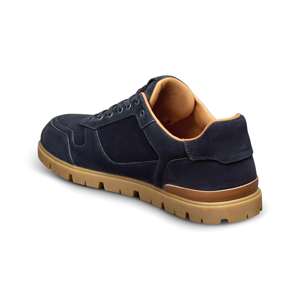Allen Edmonds Vail Suede Lug Sneaker Navy | MensDesignerShoe.com