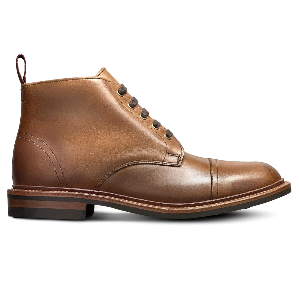 Allen Edmonds Patton Cap-toe Boot with Dainite Rubber Sole Walnut (8857)