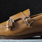 Allen Edmonds Randolph Leather Monk Strap Dress Shoe Walnut (8850)