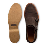 Allen Edmonds Kingston Verse Suede Double Monk Strap Dress Shoe Bitter Chocolate (8882)