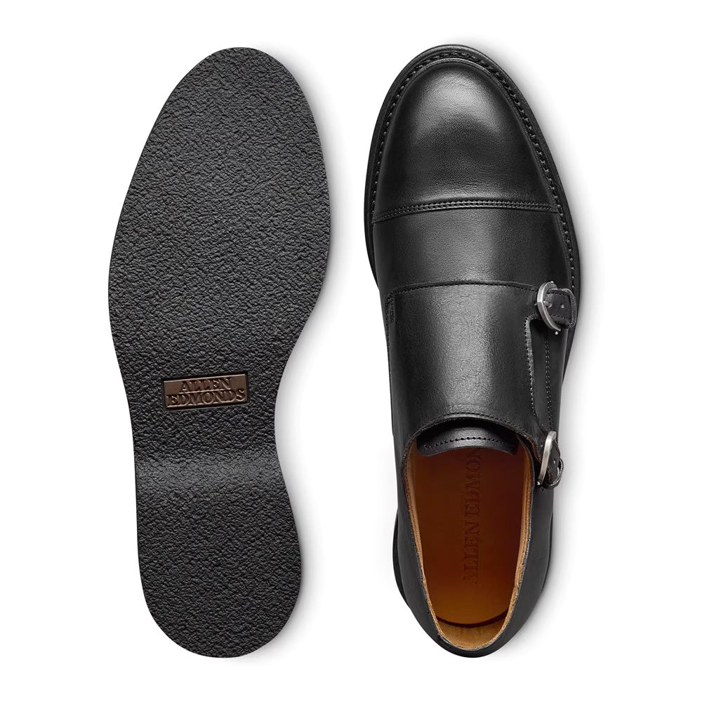 Allen Edmonds Kingston Verse Double Monk Strap Dress Shoe Black (8866)