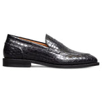 Allen Edmonds Randolph 2.0 Embossed Crocodile Penny Loafer Black (8470)
