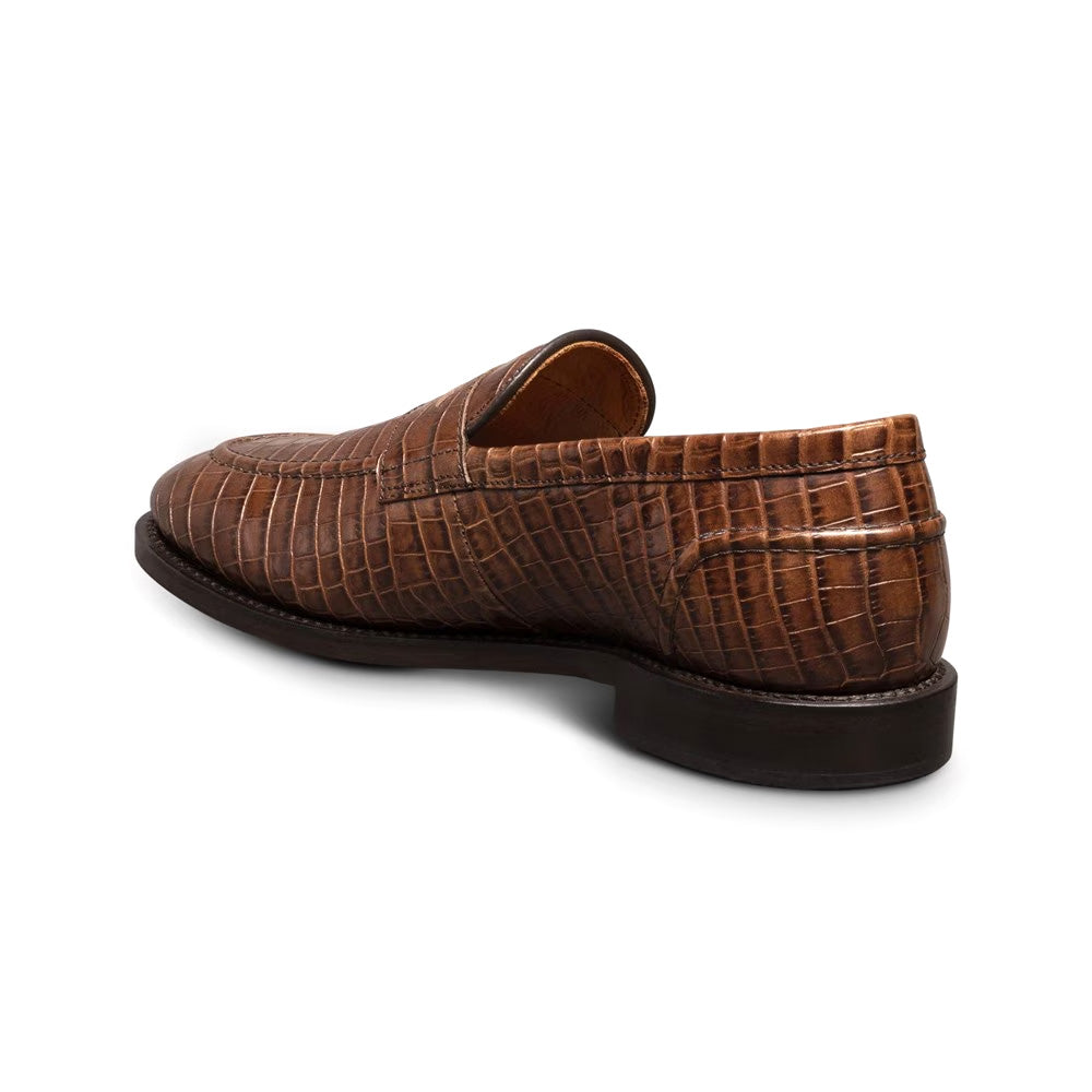 Allen Edmonds Randolph 2.0 Embossed Crocodile Penny Loafer Chili (8471)