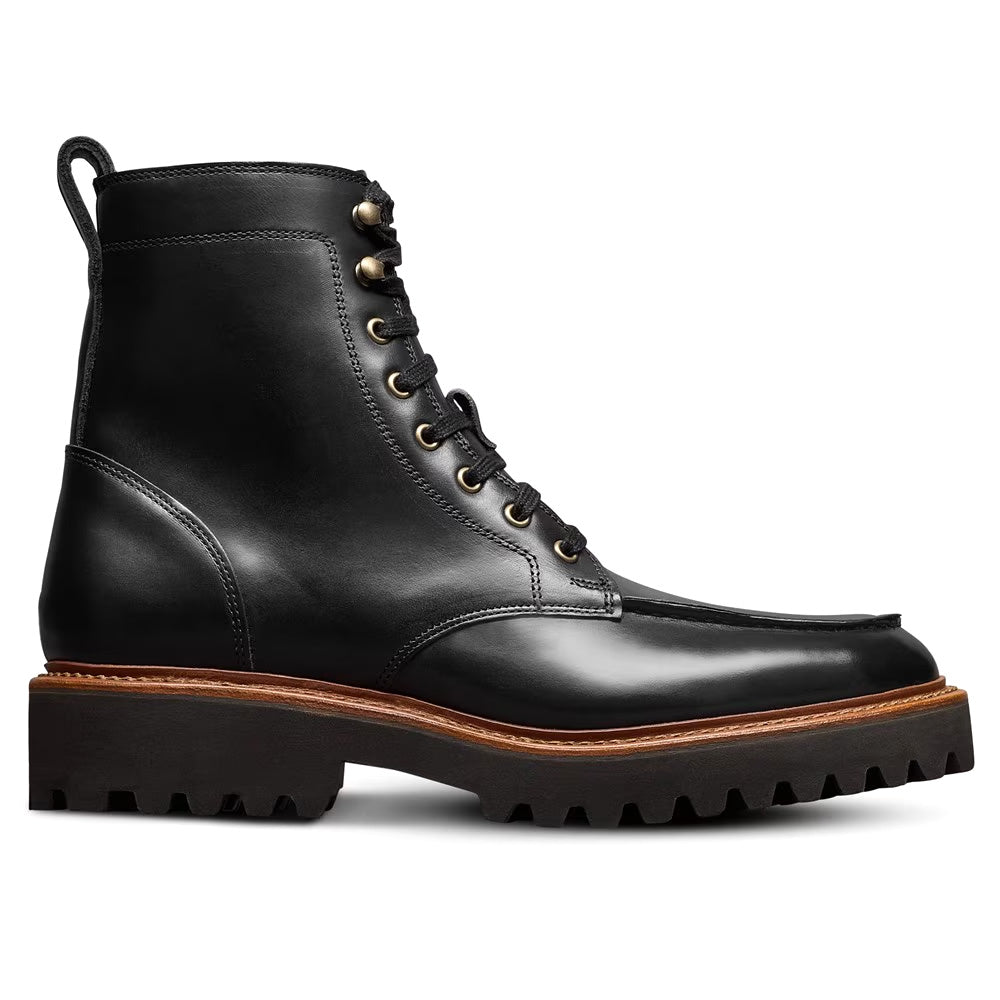 Allen Edmonds Powell Leather Weatherproof Apron Toe Boot Black (8943)