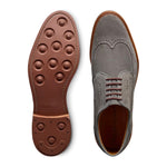 Allen Edmonds Winstonmok Suede Wingtip Derby Grey (8528)