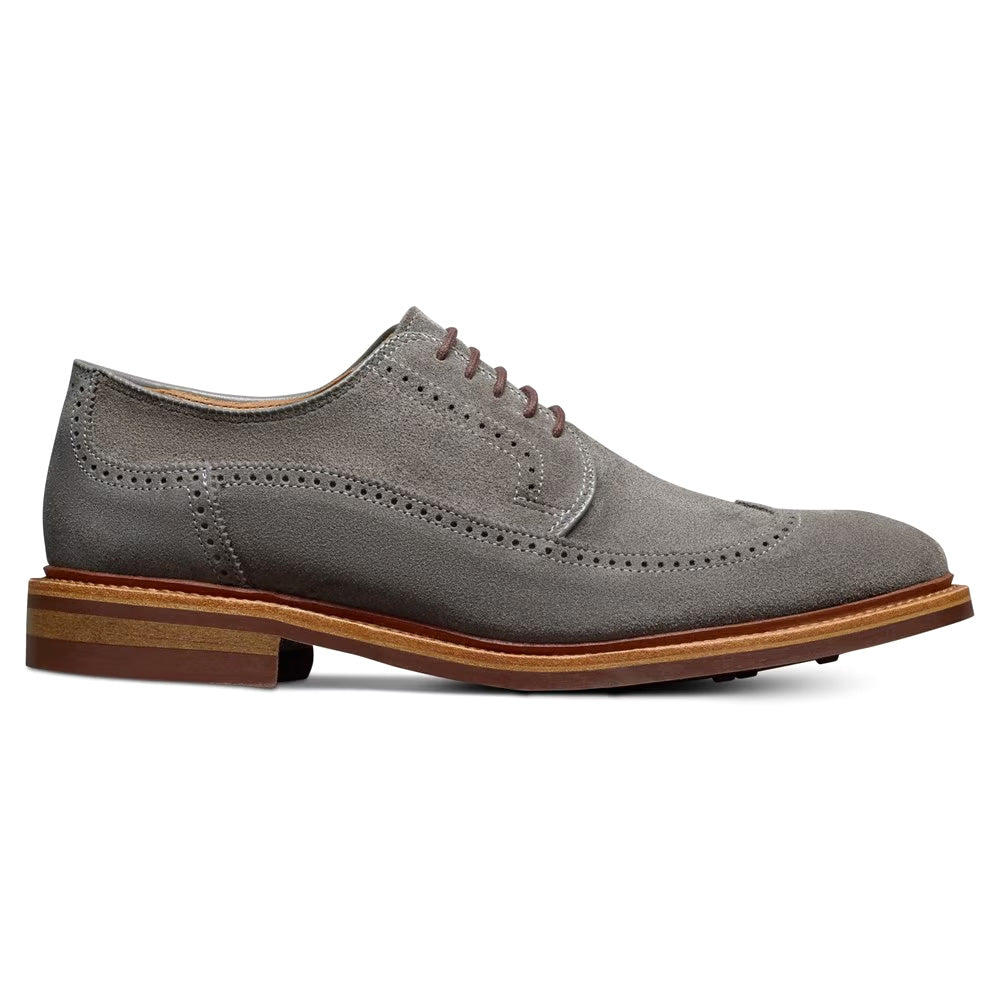 Allen Edmonds Winstonmok Suede Wingtip Derby Grey