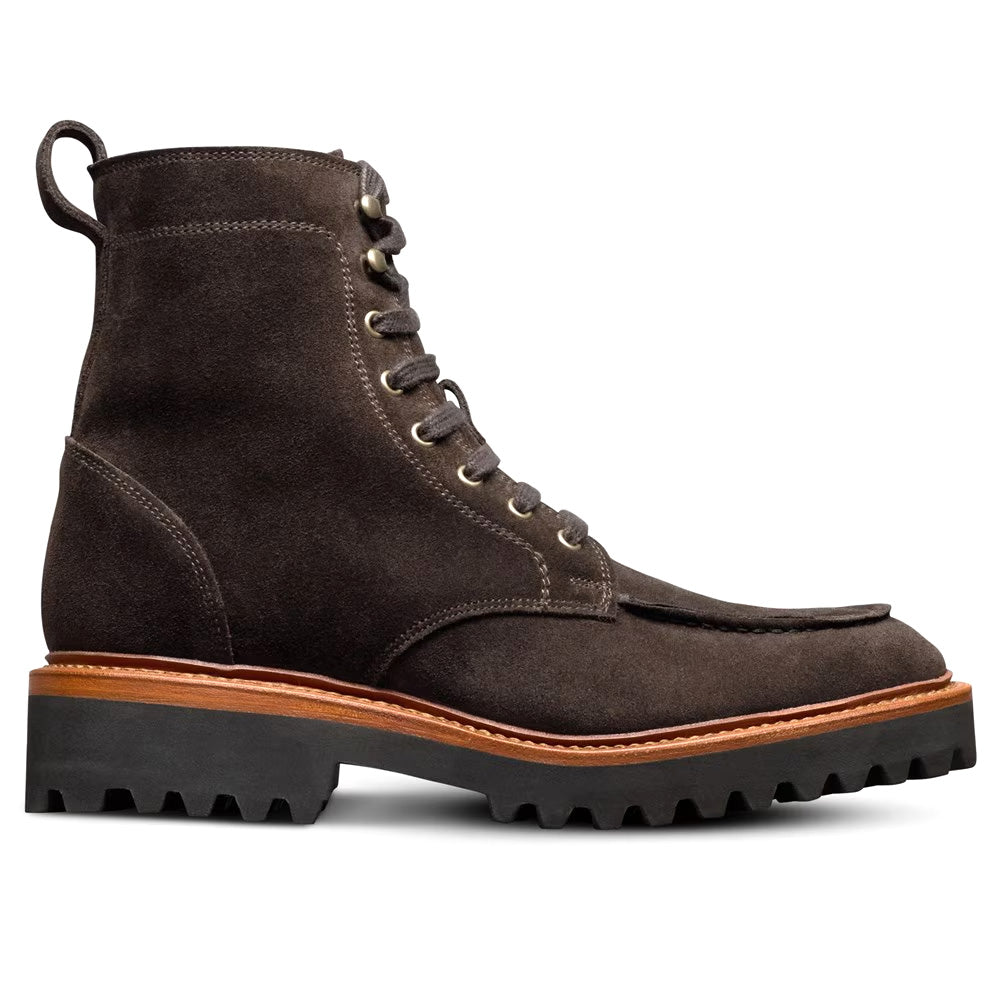 Allen Edmonds Powell Suede Weatherproof Apron Toe Boot Bitter Chocolate (8942)
