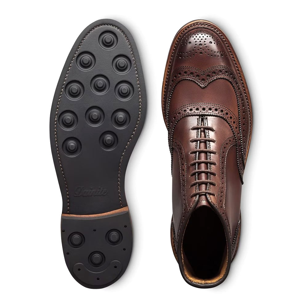 Allen Edmonds McAllister Leather Wingtip Oxford Dress Boot Chili (8870)