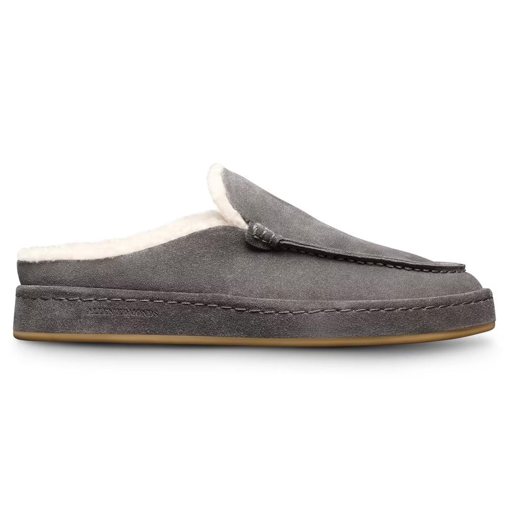 Allen Edmonds Bowen Shearling Suede Slipper Dark Grey (8963)