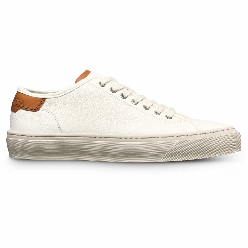 Allen Edmonds Jones Leather Lace-Up Sneaker White (8589)