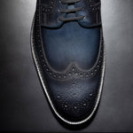Allen Edmonds Mason Reserve Wingtip Derby Dress Shoes Navy (8534)