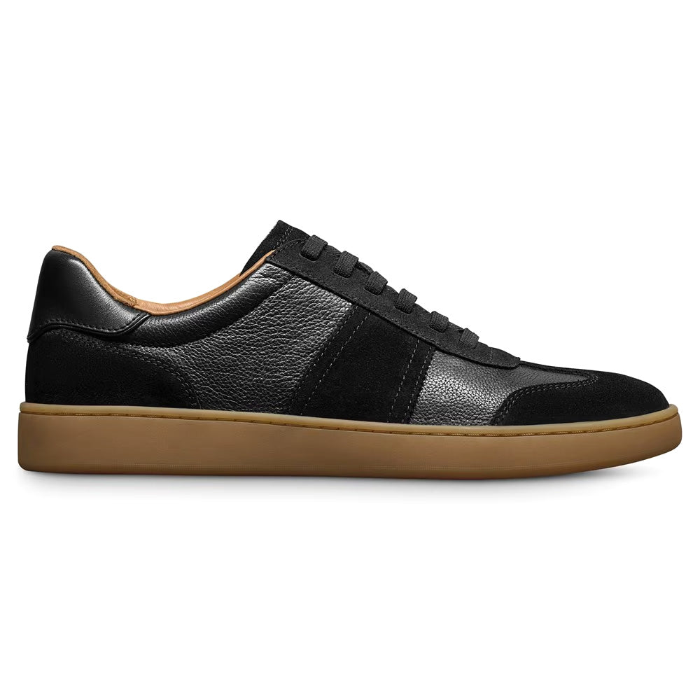 Allen Edmonds Ludlow Leather & Suede Slip-on Stretch-lace Sneaker Black