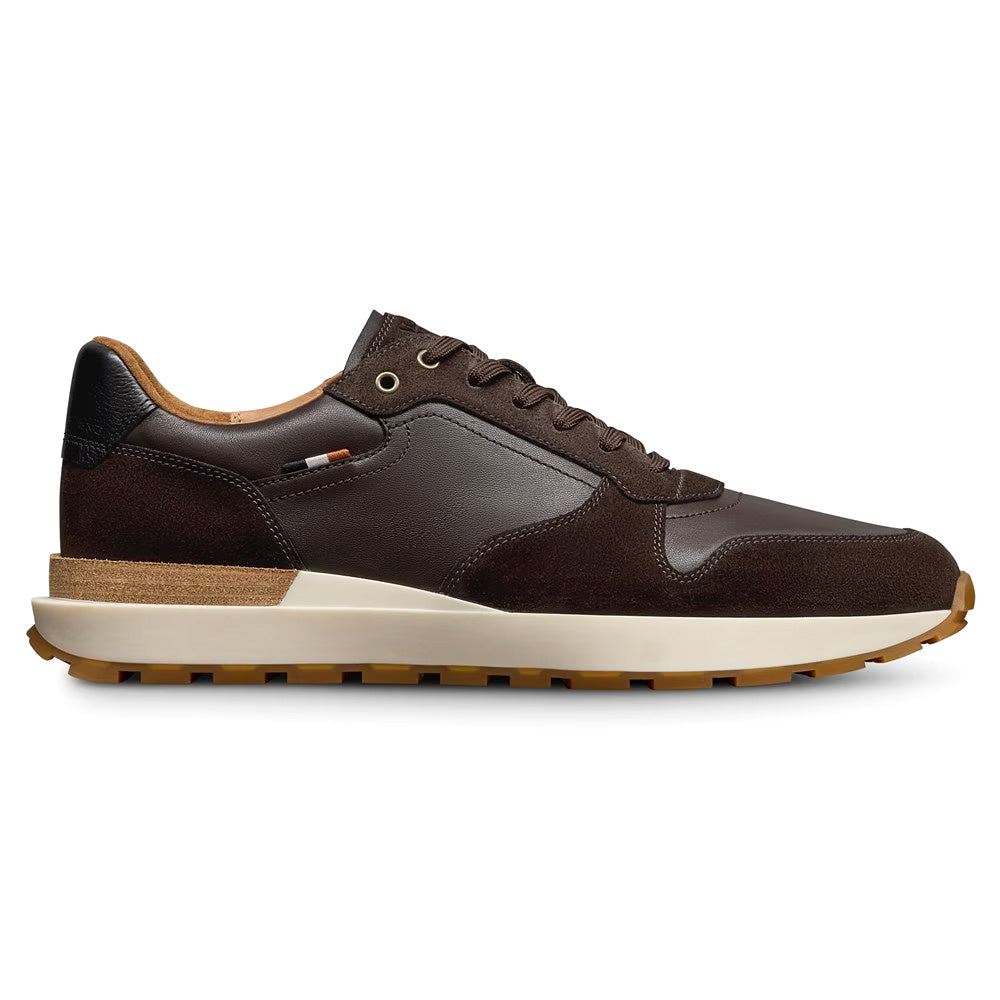Allen Edmonds Lionel Suede Lace-Up Sneaker Dark Brown