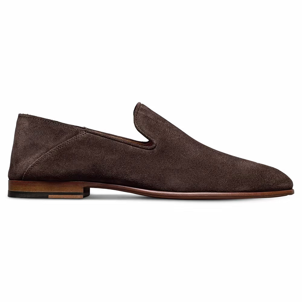 Allen Edmonds Portofino Italian Suede Slip-On Loafer Bitter Chocolate (9340)