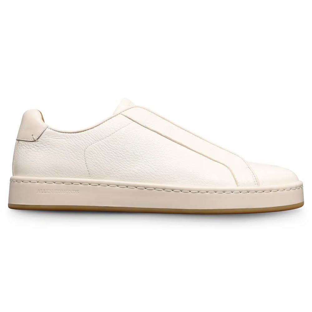 Allen Edmonds Banks Leather Slip-On Stretch Sneaker White (8978)