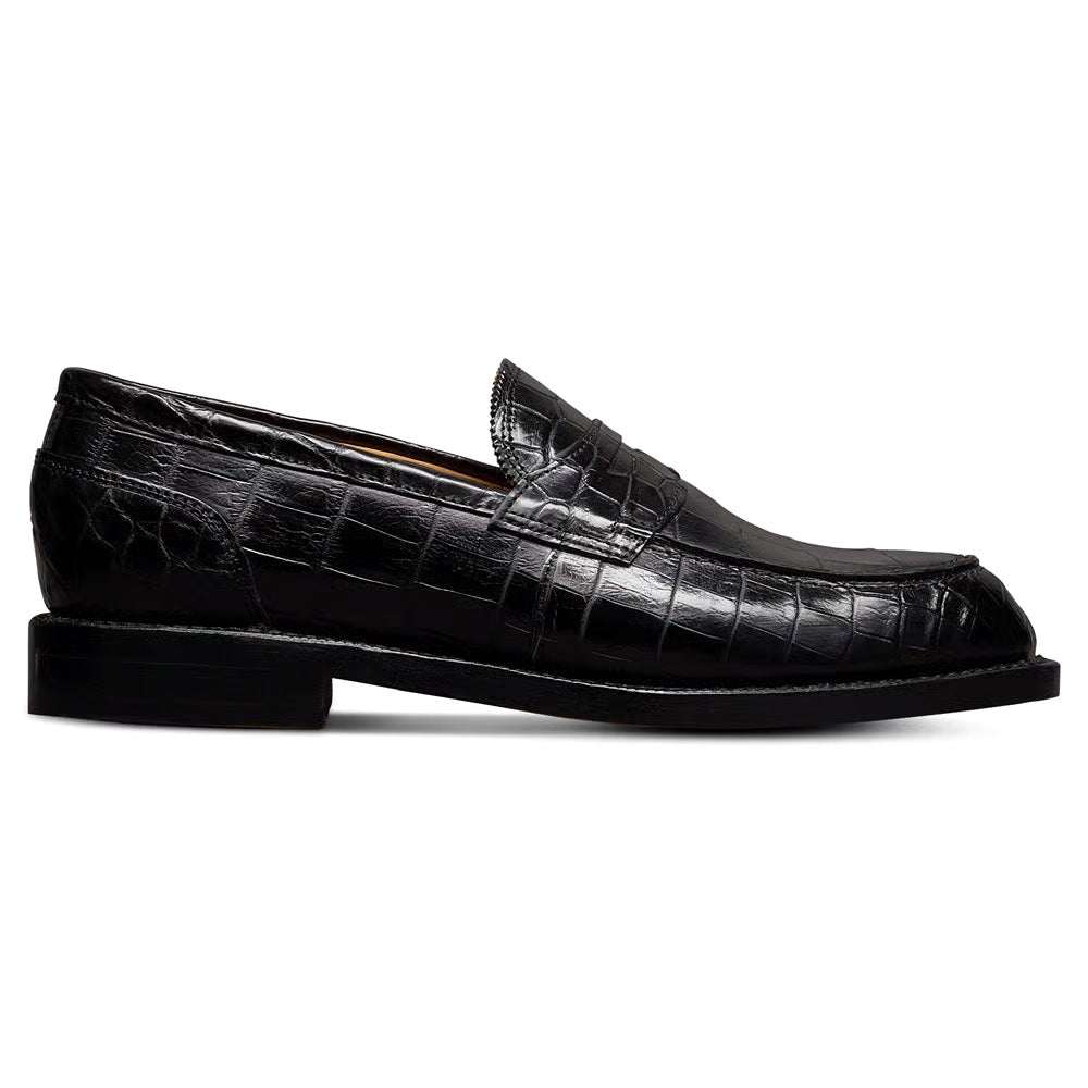 Allen Edmonds Miller Reserve Genuine Crocodile Penny Loafer Black (9205)