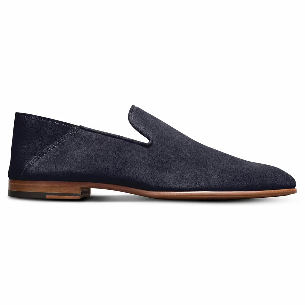 Allen Edmonds Portofino Italian Suede Slip-On Loafer Navy (9099)