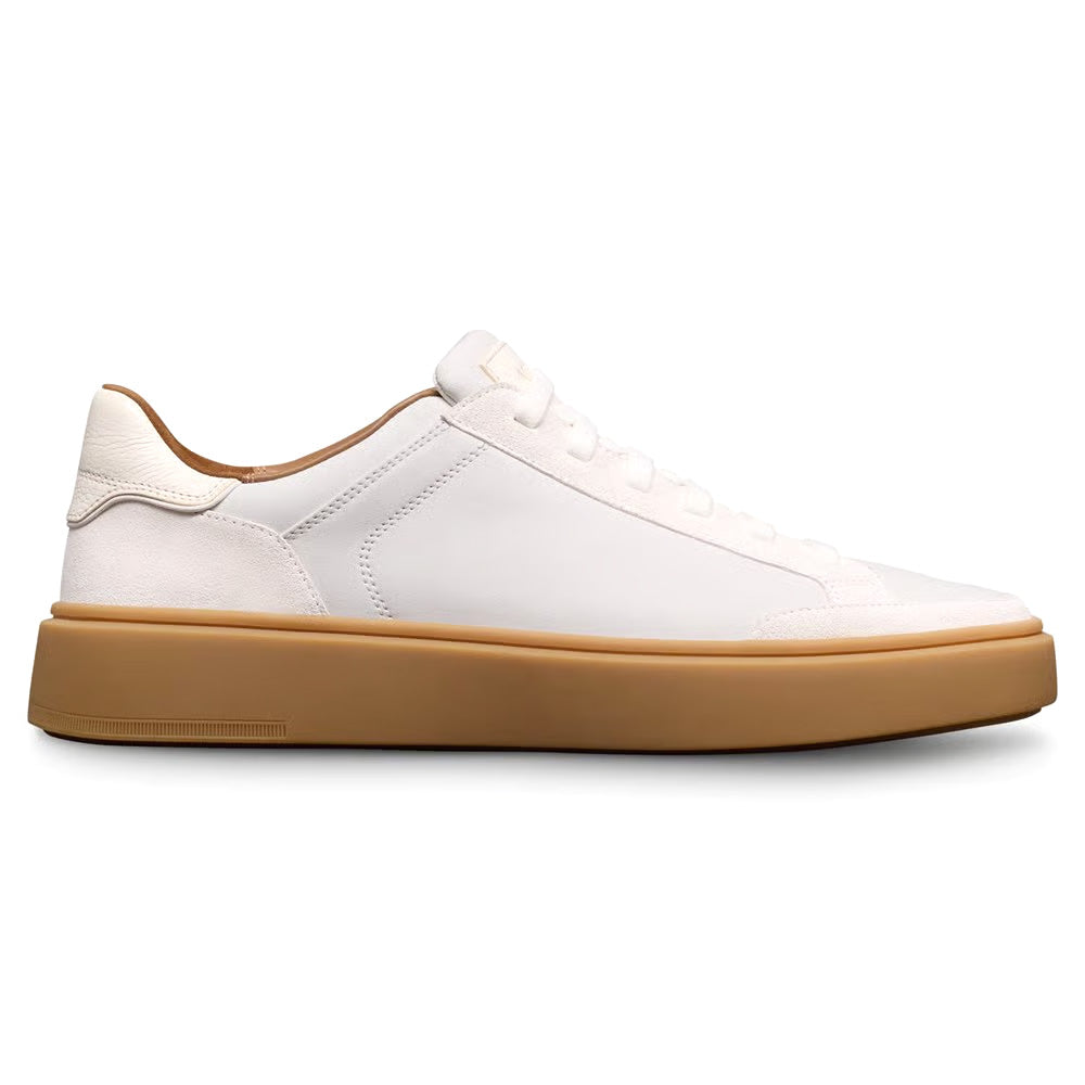 Allen Edmonds Oliver Leather Slip-on Stretch-lace Sneaker White (9058)