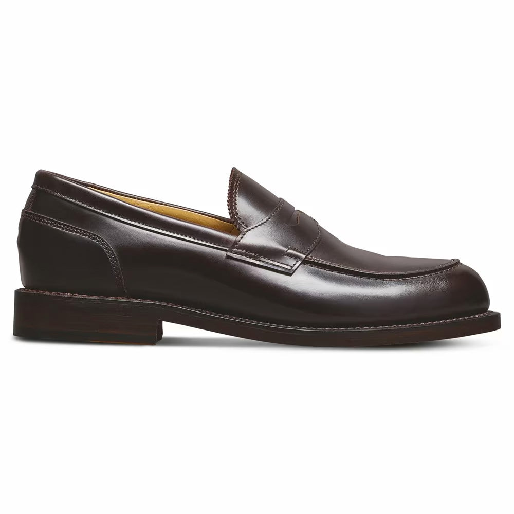 Allen Edmonds Miller Reserve Polished Leather Penny Loafer Dark Brown (9221)