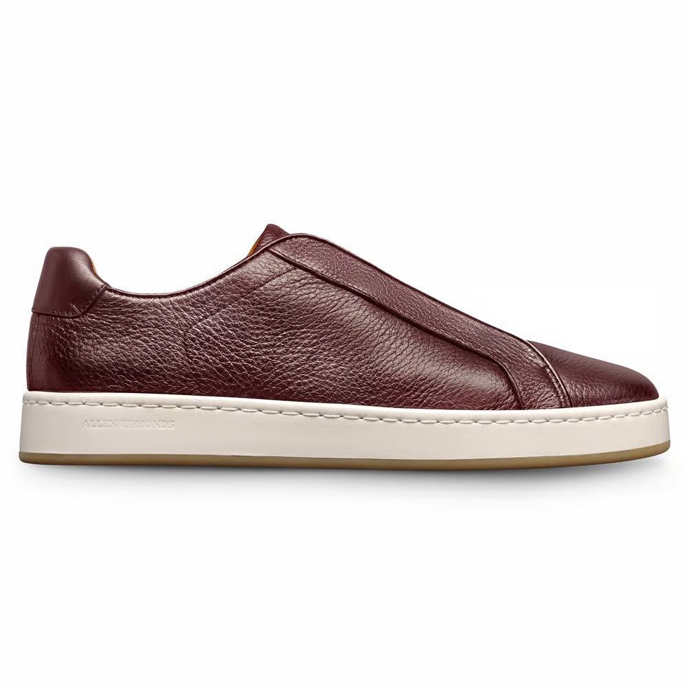 Allen Edmonds Banks Leather Slip-On Stretch Sneaker Burgundy (9556)