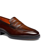 Santoni Calfskin Easy Loafer Brown