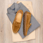 Alan Payne Edmond Suede Driving Shoes Sand