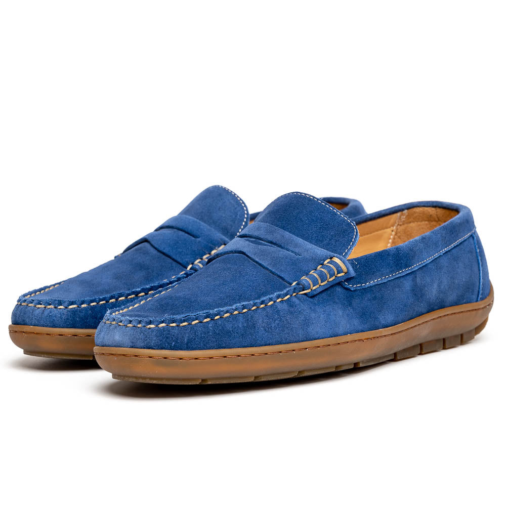 Alan Payne Edmond Suede Loafers French Blue