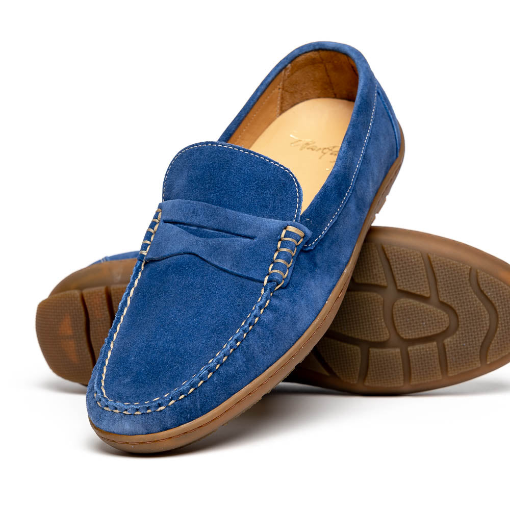 Alan Payne Edmond Suede Loafers French Blue