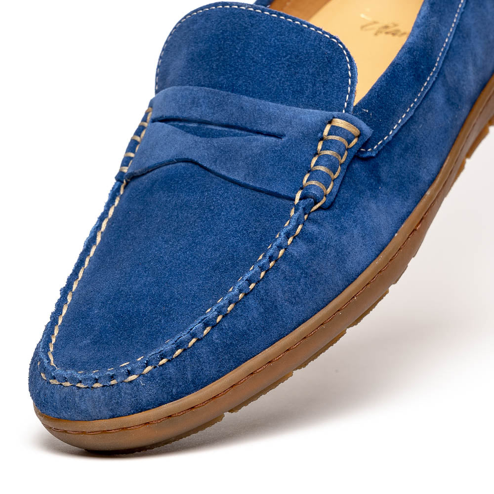 Alan Payne Edmond Suede Loafers French Blue