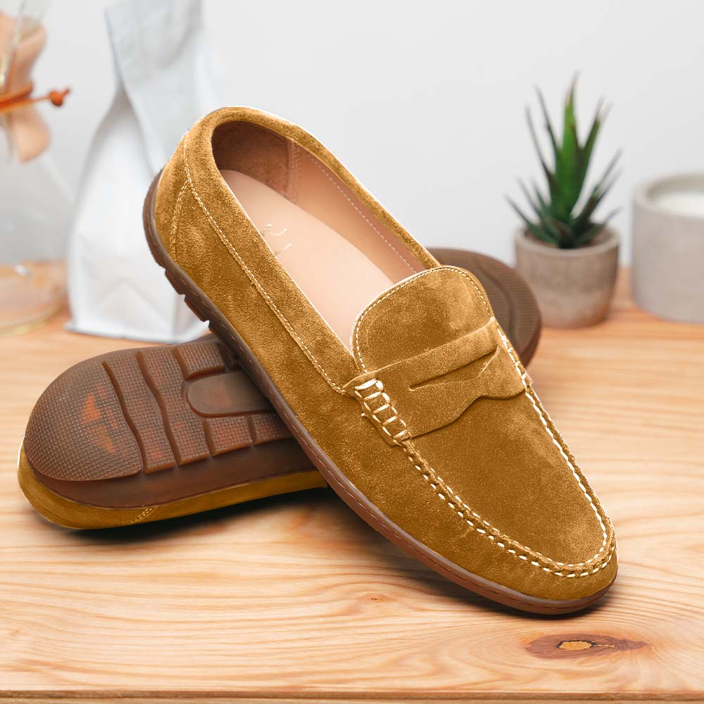 Alan Payne Edmond Suede Driving Shoes Sand